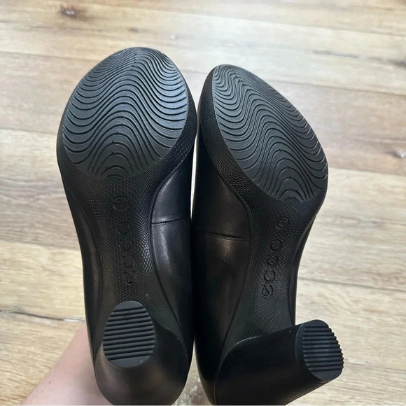 NIB Ecco Sculptured 75 Round Toe Textured Heel Leather Heels Size 41, 10-10.5 - Picture 12 of 12